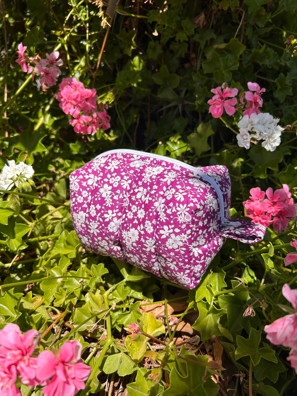 Purple Floral Box Pouch