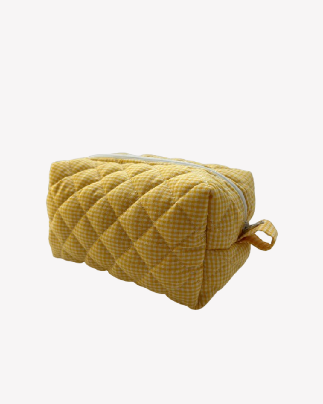 Yellow Checkered Box Pouch