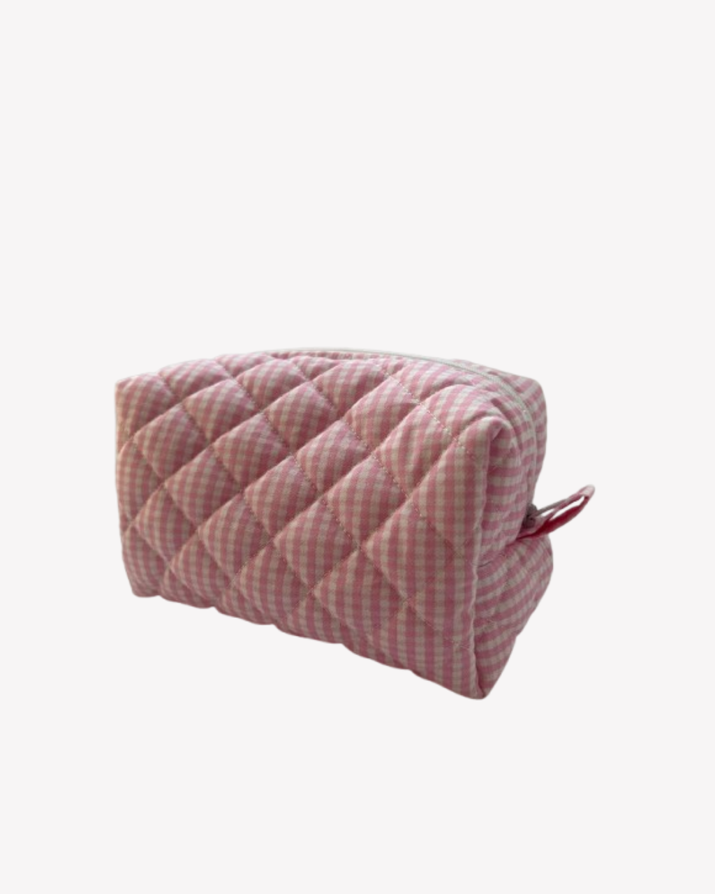 Pink Gingham Box Pouch