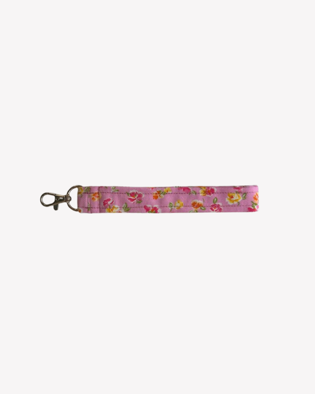 Pink Floral Key Chain