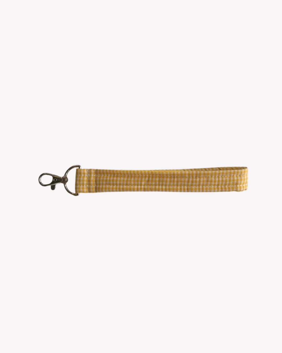 Yellow Checkered Key Chain