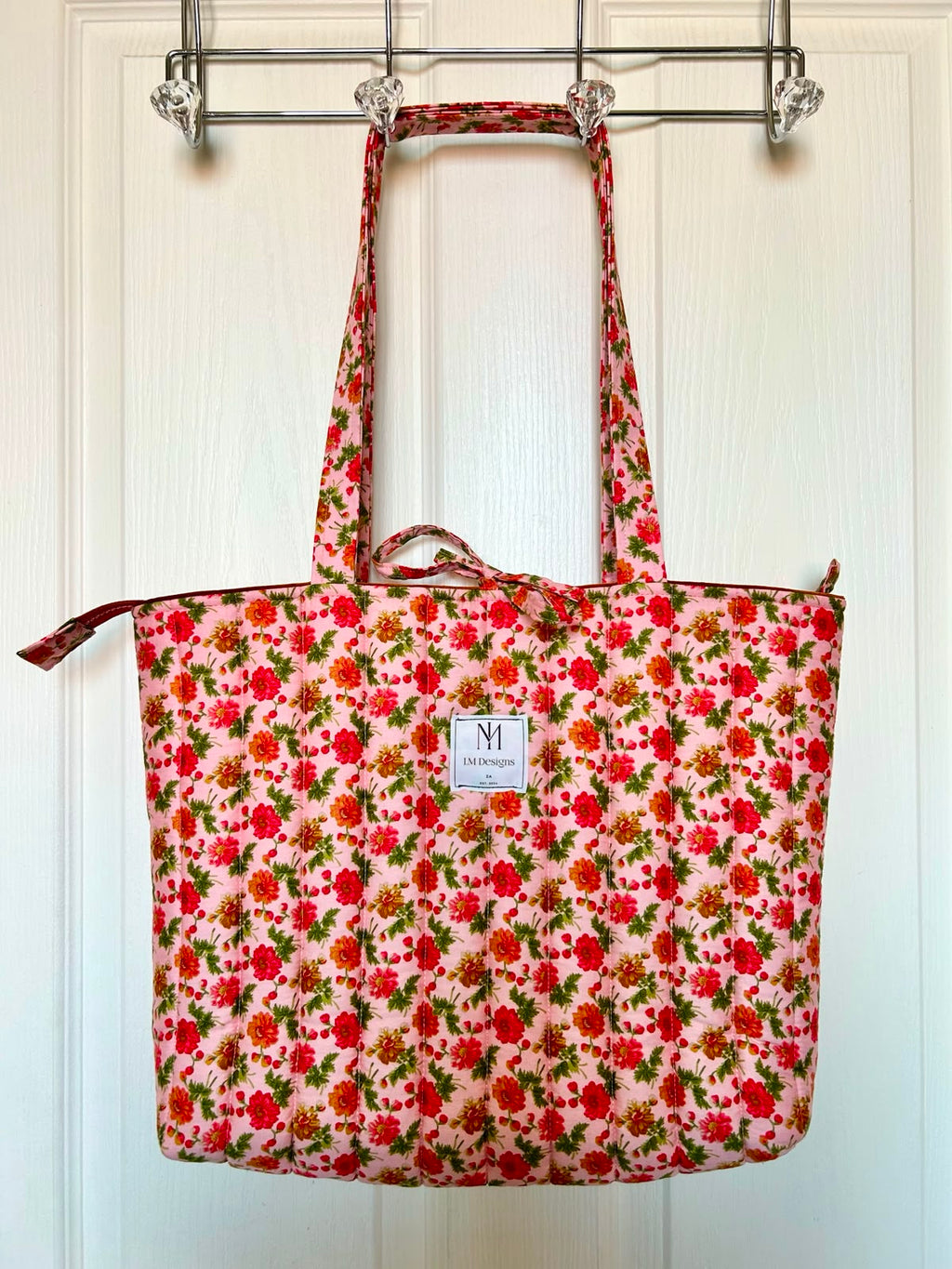 Floral Pink Tote Bag