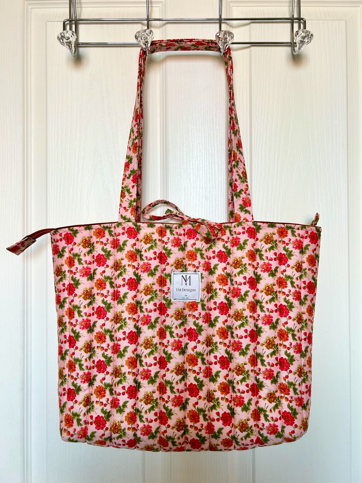 Floral Pink Tote Bag
