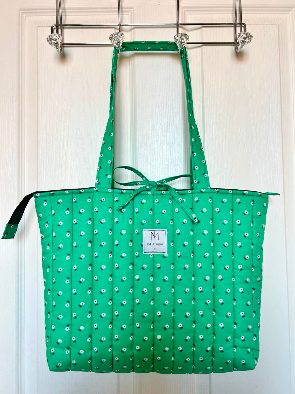 Floral Green Tote Bag