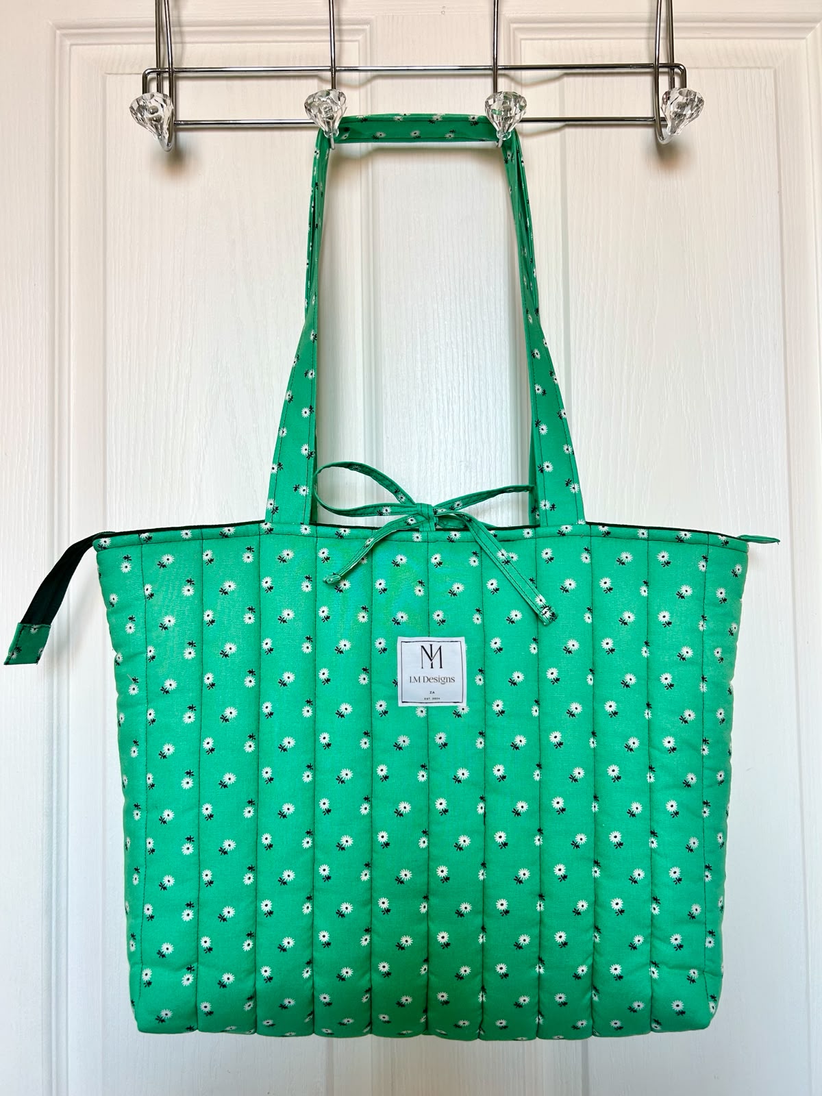 Floral Green Tote Bag