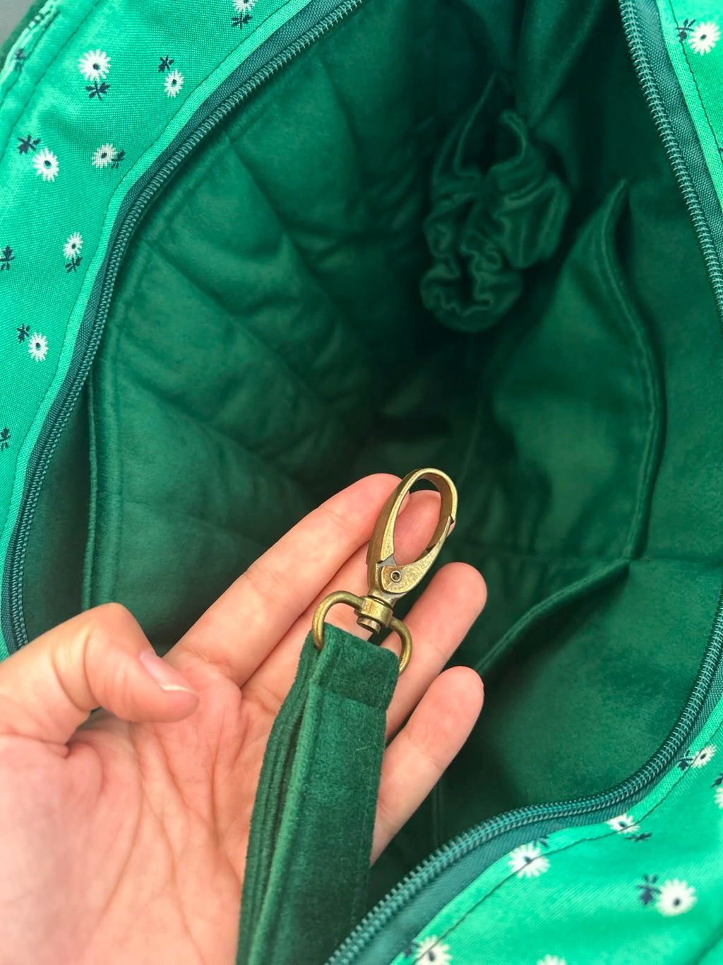 Floral Green Tote Bag