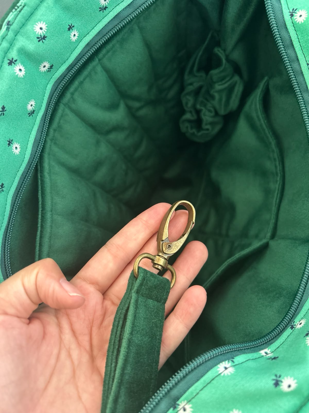 Floral Green Tote Bag